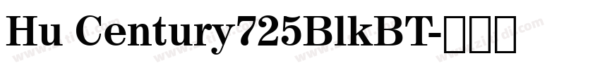 Hu Century725BlkBT字体转换